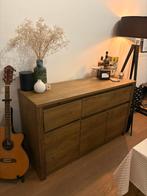 JYSK VEDDE Dressoir – Wild eiken (3 deuren, 3 lades), Ophalen, Gebruikt, 100 tot 150 cm, 25 tot 50 cm