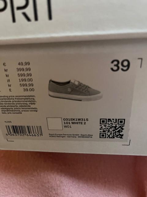 Tennissloefjes van Esprit NIEUW 39, Kleding | Dames, Schoenen, Nieuw, Sneakers, Roze, Ophalen of Verzenden