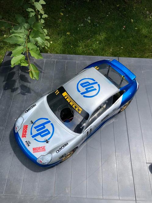 1:6 superscale Nitro Porsche, Hobby en Vrije tijd, Modelbouw | Radiografisch | Auto's, Zo goed als nieuw, Nitro, Ophalen of Verzenden