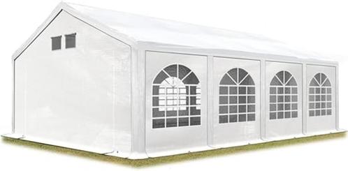Partytent 4x8m, wit, PE 550N, nieuw in de verpakking, Tuin en Terras, Partytenten, Nieuw, Partytent, 2 meter of meer, 8 meter of meer