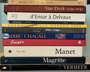 Unieke kans - 14 kunstboeken (Frans, Engels) beschikbaar voor biedingen
