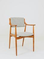 Vintage desk office chair cyjan bouclé 1970