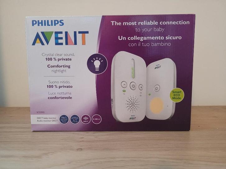 Babyfoon - Avent SCD502 DECT, Kinderen en Baby's, Babyfoons, Zo goed als nieuw, Ophalen