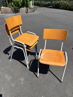 Stoelen hout en wit / schoolstoelen, Huis en Inrichting, Stoelen, Ophalen, Gebruikt, Wit, Hout