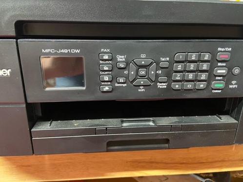 Imprimante couleur Brother MFC-J491DW - WiFi - copie - fax, Informatique & Logiciels, Imprimantes, Comme neuf, Enlèvement ou Envoi