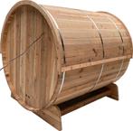 Barrelsauna TR170 Red cedar! herfstdeal gratis saunakachel!, Ophalen of Verzenden, Nieuw, Fins of Traditioneel, Complete sauna