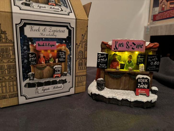 Kerstdorp diverse marktkraampjes van Typisch Hollands, Diversen, Kerst, Zo goed als nieuw, Ophalen