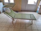 2 groene ligstoelen, Ophalen, Zo goed als nieuw