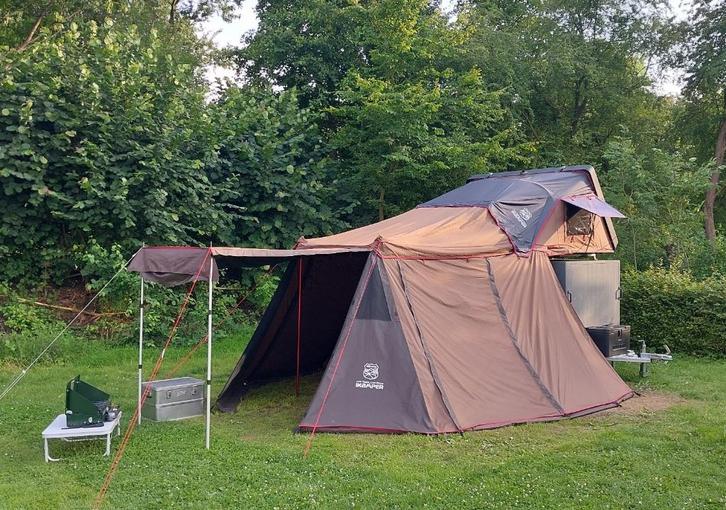 Te koop: iKamper Skycamp 2.0 Rocky Black daktent trailer, Caravans en Kamperen, Tenten, tot en met 4, Gebruikt, Ophalen