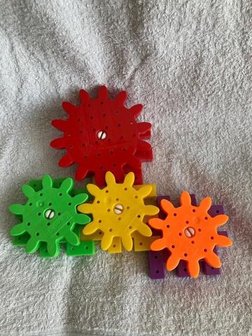Quercetti Kaleido Gears Starter 4 pcs kleuters vanaf 3 jaar, Enlèvement ou Envoi, Comme neuf, Construction