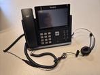 Yealink T48S telefoon + headset (meerdere beschikbaar), Telecommunicatie, Datacommunicatie en VoIP, Verzenden, Zo goed als nieuw