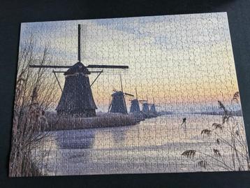 puzzel R&B Kinderdijk in de winter 1000st beschikbaar voor biedingen