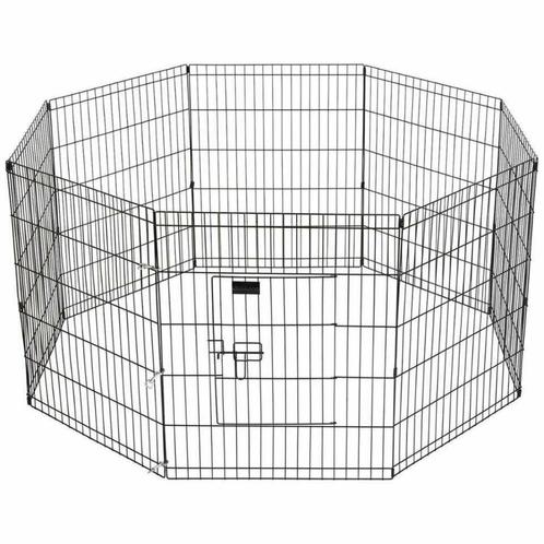 Kippenren 480 cm omtrek Zwart Opvouwbaar Kippen Kippenhok, Dieren en Toebehoren, Pluimvee | Toebehoren, Nieuw, Ophalen of Verzenden