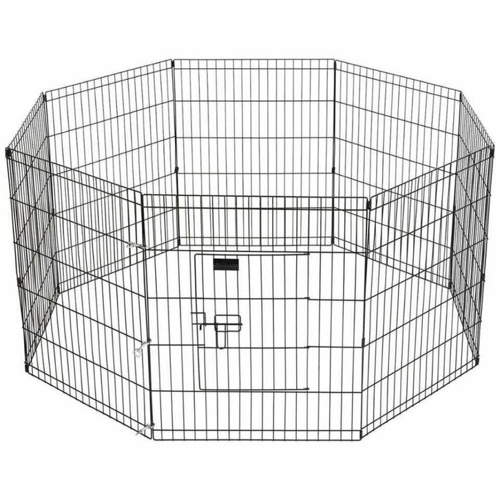 Kippenren 480 cm omtrek Zwart Opvouwbaar Kippen Kippenhok, Dieren en Toebehoren, Pluimvee | Toebehoren, Nieuw, Ophalen of Verzenden
