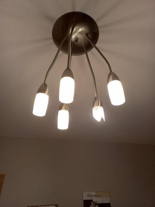 AIR LED 5 BRAS, Maison & Meubles, Lampes | Lustres, Utilisé, Métal, Enlèvement