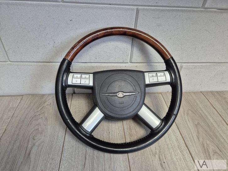 Chrysler 300c 300 c  houten stuur met airbag en knoppen €75, Auto-onderdelen, Besturing, Chrysler, Gebruikt, Ophalen of Verzenden