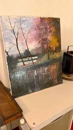 Belle peinture signée par l’artiste G.H.