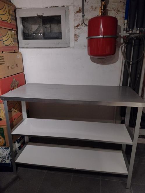 werkbank ,Nyholm,ondiepe stellingkast met gratis werkblad, Doe-het-zelf en Bouw, Werkbanken, Gebruikt, Ophalen