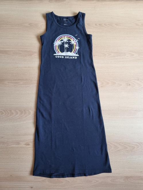 Donkerblauwe lange jurk - Name it - maat 140, Kinderen en Baby's, Kinderkleding | Maat 140, Gebruikt, Meisje, Jurk of Rok, Ophalen of Verzenden