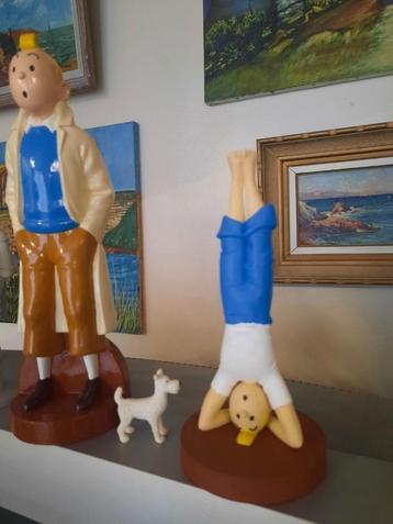 Kuifje yogafiguur 20cm. handgeschilderd beschikbaar voor biedingen