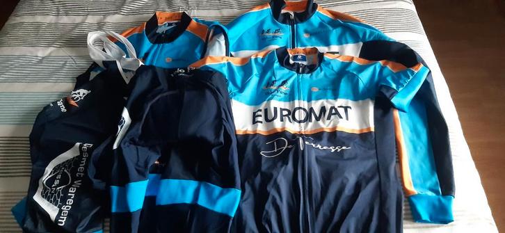 Pakket koerskledij 5 delig nieuw, Fietsen en Brommers, Fietsaccessoires | Fietskleding, Nieuw, Heren, Bovenkleding, L, Ophalen of Verzenden