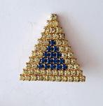 Schitterende vintage broche met steentjes, Ophalen of Verzenden, Broche