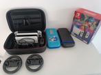Nintendo Switsh OLED 64GB 7inch + toebehoren. Zwart Wit Edit, Ophalen, Zo goed als nieuw, Switch OLED