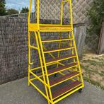 Roltrap werkplatform rolladder 150cm hoog, Ophalen of Verzenden