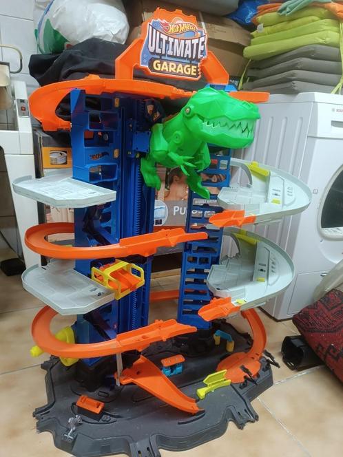 Hot Wheels Ultimate Garage T-Rex, Kinderen en Baby's, Speelgoed | Educatief en Creatief, Zo goed als nieuw, Met geluid, Ophalen