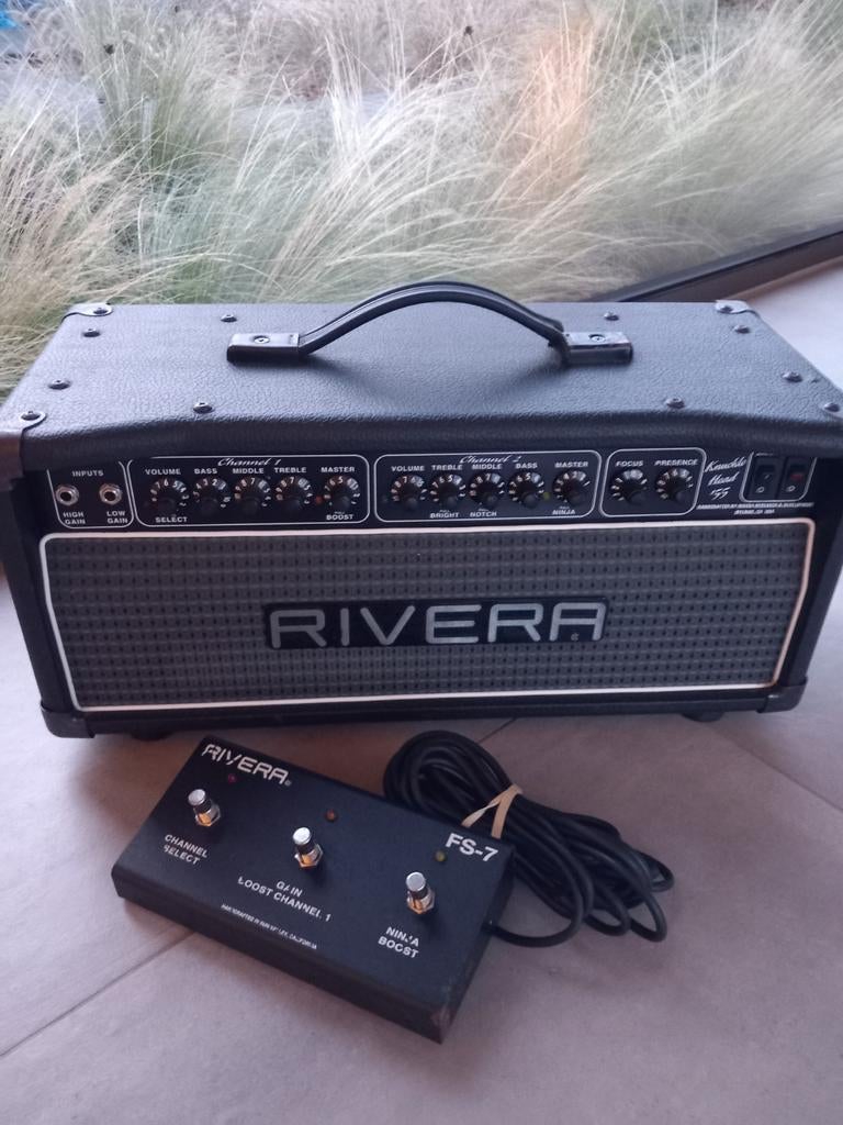 Rivera Knucklehead 55 Non Reverb incl Footswitch, Musique & Instruments, Amplis | Basse & Guitare, Enlèvement