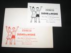 Suske & Wiske enveloppe + kaartje Stripboetiek, Verzamelen, Stripfiguren, Ophalen of Verzenden, Suske en Wiske, Zo goed als nieuw