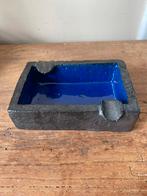“Piet Lemahieu” Asbak in blauw keramiek, Ophalen
