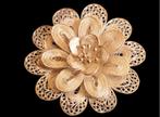 925 zilveren bloem broche., Bijoux, Sacs & Beauté, Broches, Enlèvement ou Envoi, Utilisé