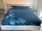 2 Persoonsbed, Huis en Inrichting, Slaapkamer | Bedden, Ophalen, Gebruikt, Tweepersoons, Grijs