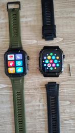 Rugged smartwatch. Waterdicht, schokbestendig en stofdicht!, Ophalen of Verzenden, Waterdicht, Zo goed als nieuw, Zwart