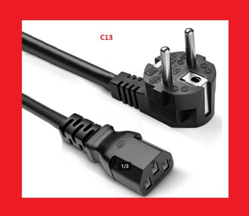 Voedingskabel C13 220v tv adapter computer pc Schuko C7, Computers en Software, Pc- en Netwerkkabels, Nieuw, Ophalen of Verzenden