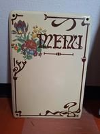 Panneau en émail Menu, Enlèvement ou Envoi