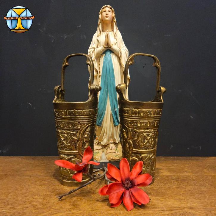 2 seaux à eau bénite catholiques en bronze antique - Joanes, Antiquités & Art, Antiquités | Objets religieux, Enlèvement ou Envoi