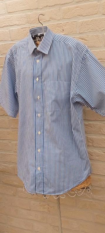 Hemd eurochic maat l, Kleding | Heren, Overhemden, Blauw, Ophalen of Verzenden, Zo goed als nieuw, Halswijdte 41/42 (L)