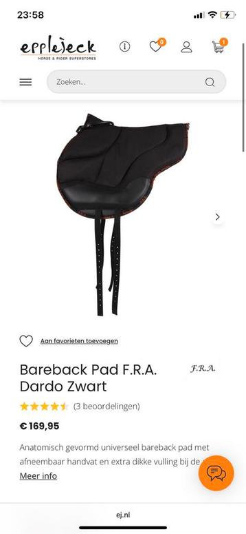 Barebackpad beschikbaar voor biedingen