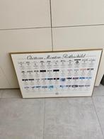 cadre avec toutes les étiquettes Mouton Rothshild 1945-1988, Ophalen