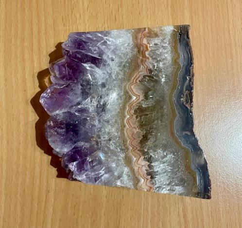 Te koop: asbak in amethist, Handtassen en Accessoires, Edelstenen, Ophalen of Verzenden