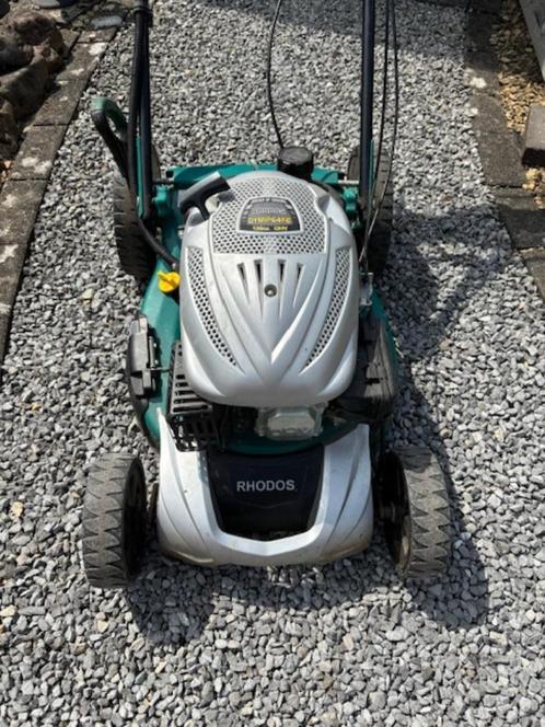 Grasmaaier Rhodos 135, Tuin en Terras, Grasmaaiers, Gebruikt, Mulchfunctie, Opvangzak, Opvangbak, Ophalen