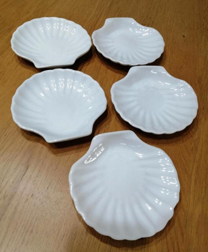 Lot de 5 coquilles st jacques, Huis en Inrichting, Keuken | Servies, Zo goed als nieuw, Keramiek, Ophalen of Verzenden