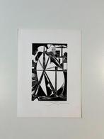 Joris Minne - houtsnede Antwerpen, Antiek en Kunst, Ophalen of Verzenden