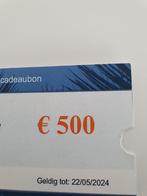 Cadeaubon van Secret Escapes t.w.v. 500 euro, Cadeaubon, Overige typen