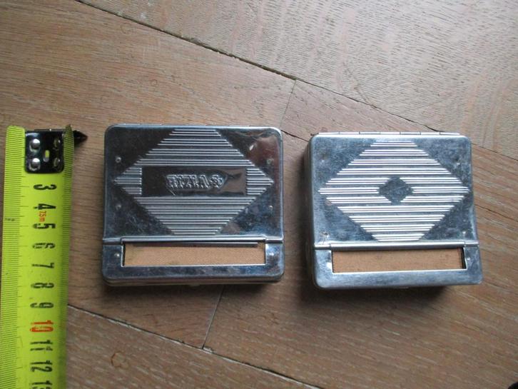 2 vintage sigarettenrolmachines Rizla jaren 60-70, Collections, Marques & Objets publicitaires, Utilisé, Enlèvement ou Envoi