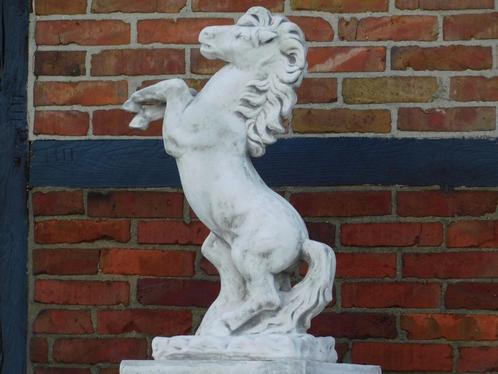 Statue de cheval - 80 cm - Pierre, Antiquités & Art, Curiosités & Brocante, Enlèvement ou Envoi