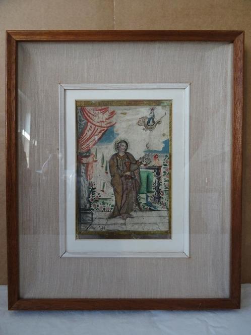 18ème siècle gravure ancienne 1750 Jésus Christ Saint Graal, Antiquités & Art, Antiquités | Objets religieux, Enlèvement ou Envoi