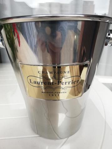 Seau à champagne Laurent Perrier en cuir RÉDUCTION DE PRIX, Enlèvement, Comme neuf
